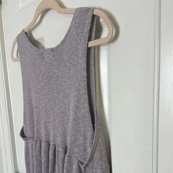 Anthropologie Gray Sleeveless Peplum Tank Top - Picture 6 of 7
